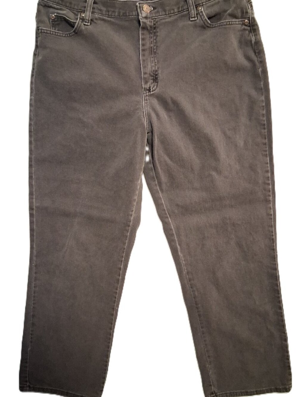 Women's Lee Relaxed Straight Leg Jeans Faded Black Size 16 Medium